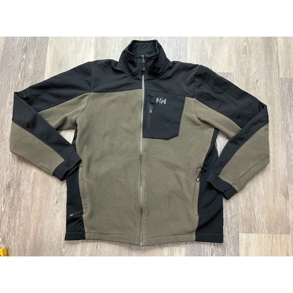 Helly Hansen Other - Helly Hanson Men's Pro Fleece Jacket Black Olive Hiking Outdoor Size M